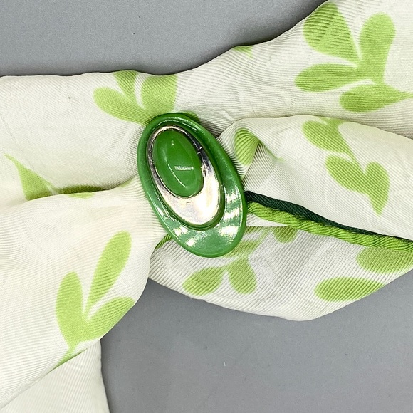 Vintage Art Deco Poured Glass Dress Clip Pin - Picture 13 of 15